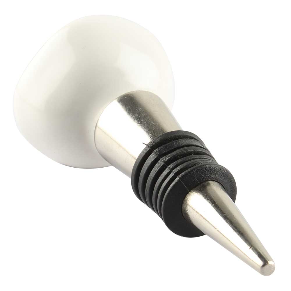 White Ceramic Wine Stopper
